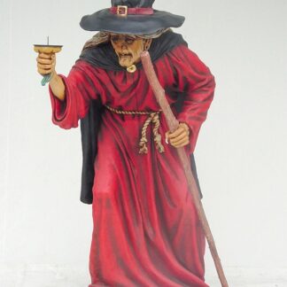 Life Size Witch Statue with Candle Holder