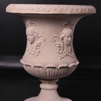 Floral Urn in a Roman Stone Finish