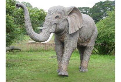 Giant Elephant Statue with Trunk Up