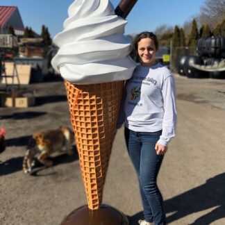 Giant Soft Serve Ice Cream Statue - 6.5ft