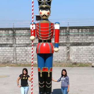 Toy Soldier Statue with Baton 16 Ft.