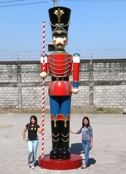 Toy Soldier Statue with Baton 16 Ft.