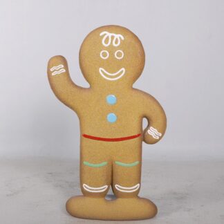 Gingerbread Boy Statue Christmas Theme Prop