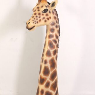 Giraffe Head Statue Wall Mount Safari Theme Decor