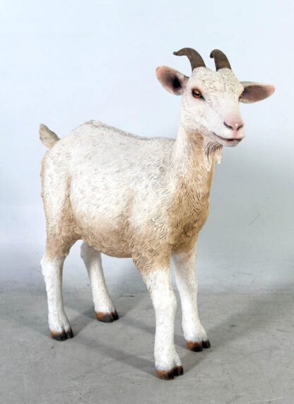 Cream Goat Statue