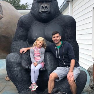 Jumbo Silverback Gorilla 8 ft Statue