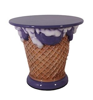 Fiberglass Grape Flavor Ice Cream Table