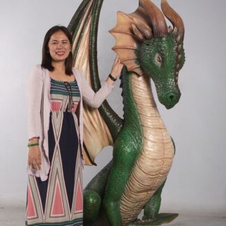 Dragon Statue Sitting 7ft Medieval Prop