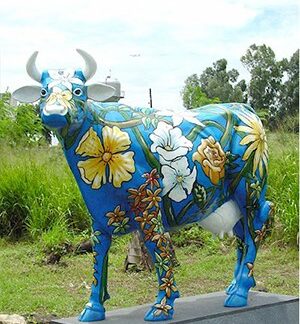 Hawaiian / Flower Cow (with or without Horns)
