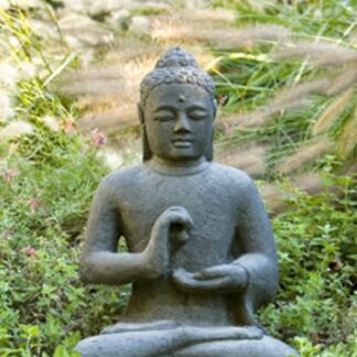 Indonesian Seated Buddha Stone Statue