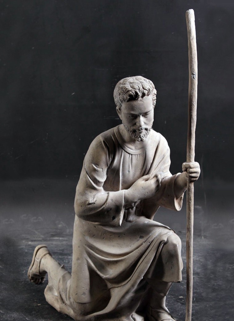 Nativity - Joseph Statue in Roman Stone Finish