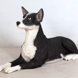 Kelpie Dog Lying Down Statue