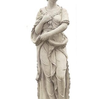 Four Seasons- Lady Winter Statue With Base