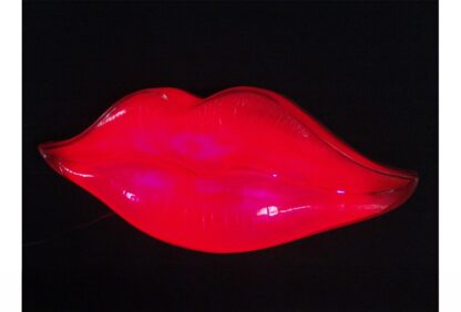 Large Lips Statue with Light Display