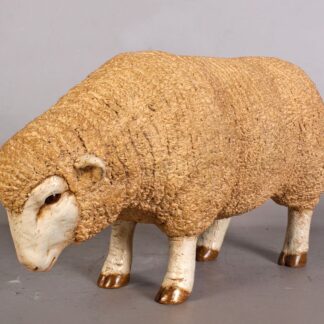 Merino Ewe Sheep Small (Head Down) Statue