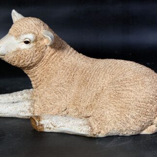 Merino Lamb Resting Statue