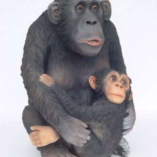 Monkey with Baby Statue