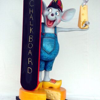 Mouse Statue with Blackboard Menu