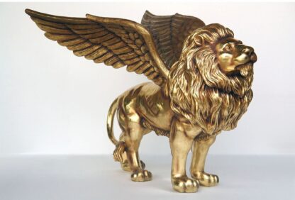 Winged King Lion Statue