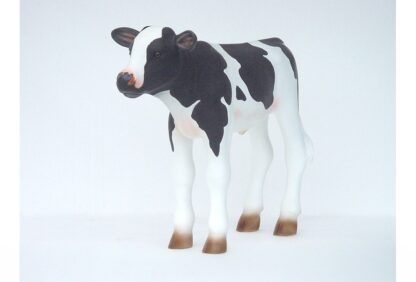 Newborn Calf Statue - Black & White