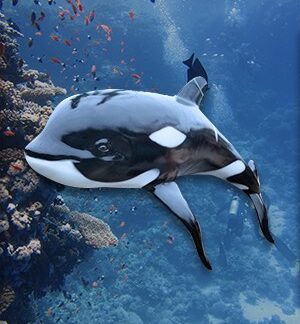 Hanging Orca Killer Whale Statue