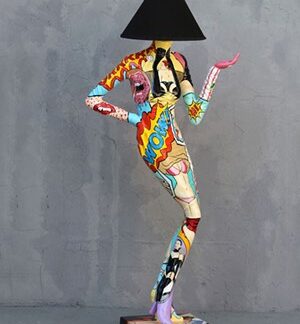 Popart Lady Lamp