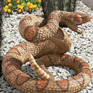Western Diamond Back Rattlesnake Statue