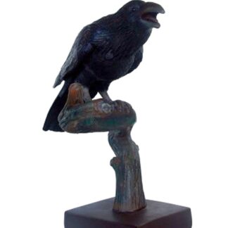 Raven on Branch Statue 1