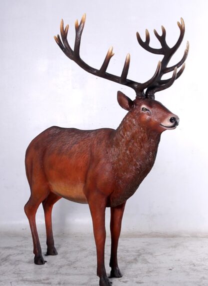 Majestic Red Stag Statue