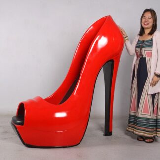 Red Stiletto Shoe Sculpture - 5ft