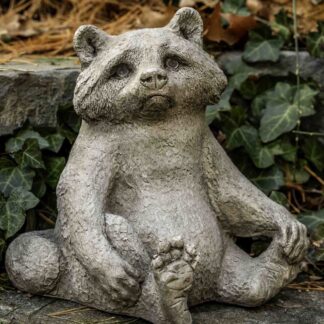Ricky Raccoon Stone Statue