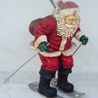 Santa Ski Statue - 3 ft