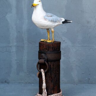 Seagull on Mooring Pole Statue