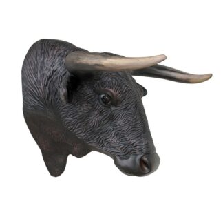 Spanish Bull Head with Horns Wall Mount