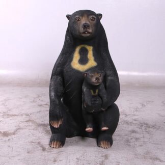 Sun Bear with Cub Statue