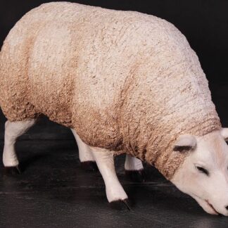 Sheep Statue Texelaar Ewe with Head Down Garden Sculpture
