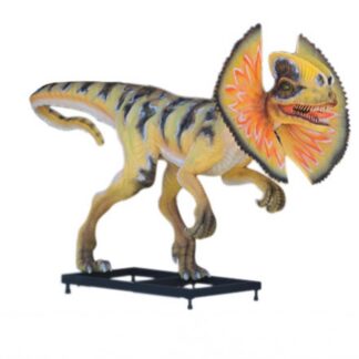 Dilophosaurus Venenifer (with Neck Frill) Statue