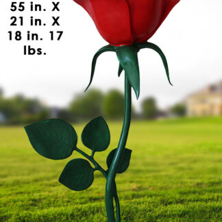 Blooming Rose Flower Statue